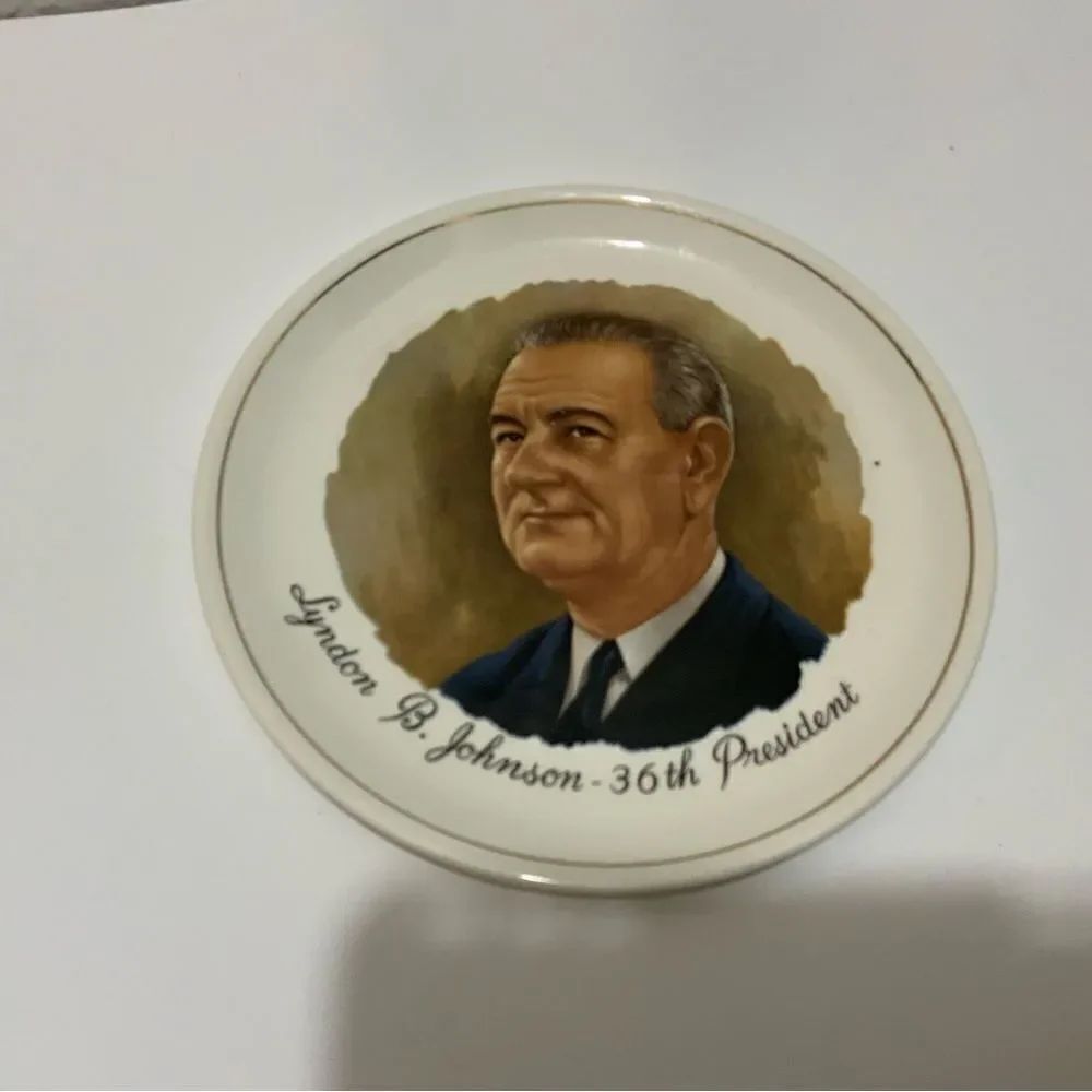 Vintage President Lyndon B Johnson  Collector's Plate